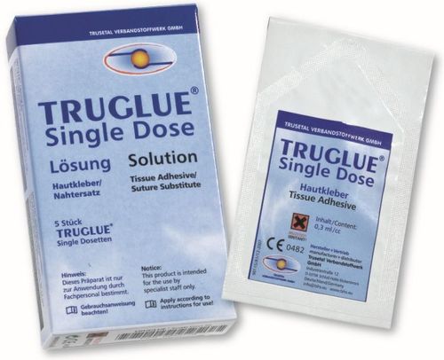 Truglue Single Dose 10  Wundkleber 10 x 0,3 ml, sterile Single Dosetten,  wasserfest, PZN 06682785
