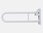 Devon Stützklappgriff, weiß, pulverbesch. Stahl, 55 cm oder 74 cm Länge, max. Belastbarkeit 113 kg