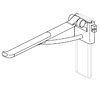 Pressalit Care SELECT R371470 PLUS Stützklappgriff, 70 cm, höhenverstellbar, RECHTSBEDIENT