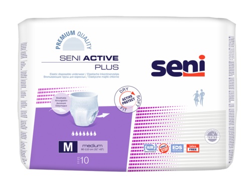Seni Active Plus, Inkontinenzpants, hohe Saugstärke, 1900-2000 ml, Gr. S-XL